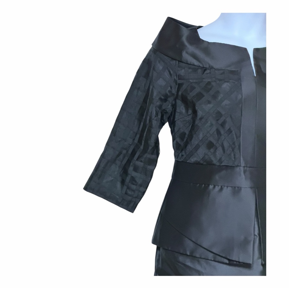 Midnight Velvet Catalog Business Formal Corporate Goth Black Widow Funeral Dress - Picture 8 of 15